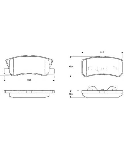 TRW Колодки дисковые задние Фото 3