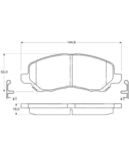 TRW Колодки дисковые передние Фото 2