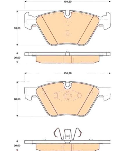 TRW Колодки дисковые Фото 2