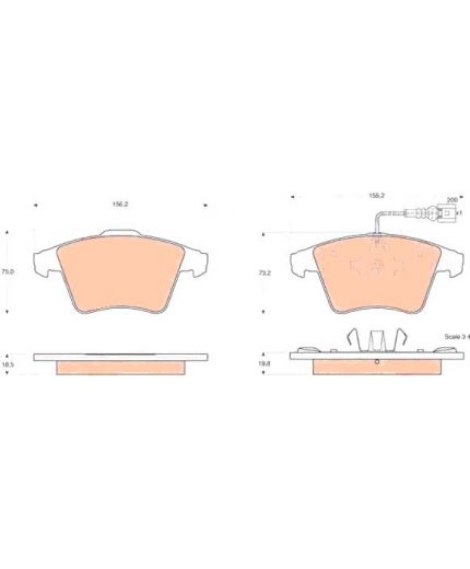 TRW Колодки дисковые передние Фото 2