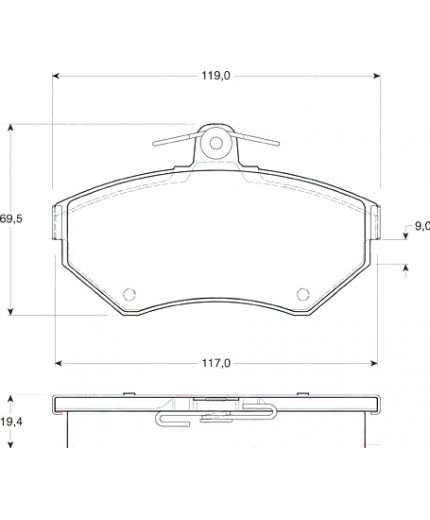 TRW Колодки дисковые передние Фото 2