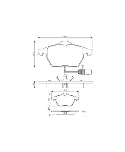 BOSCH Колодки дисковые передние