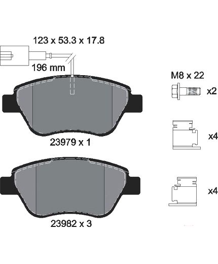 Textar Колодки дисковые