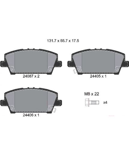 Textar Колодки дисковые передние Фото 2