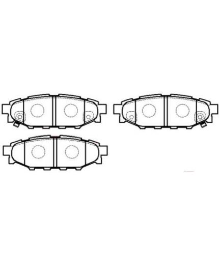 HSB Колодки дисковые задние