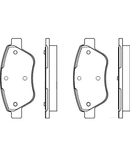 BOSCH Колодки дисковые передние