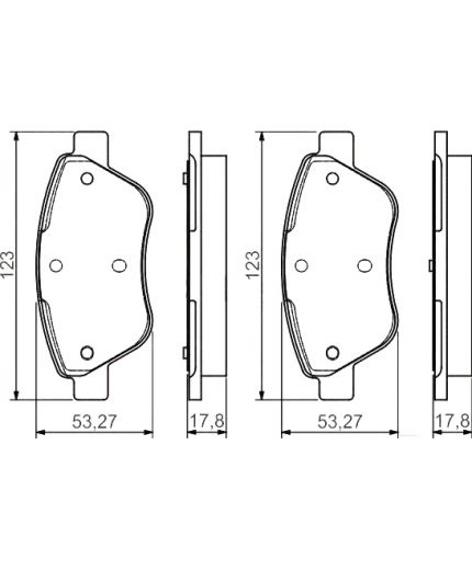 BOSCH Колодки дисковые передние Фото 2