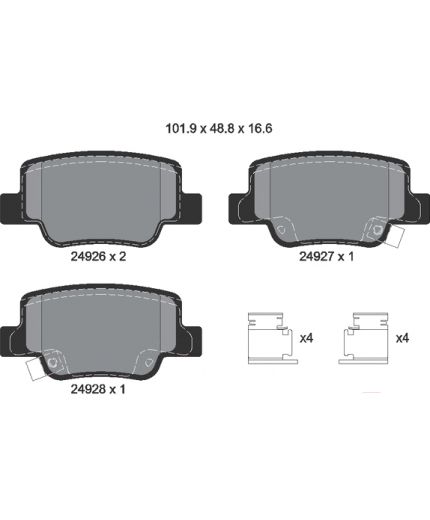 Textar Колодки дисковые