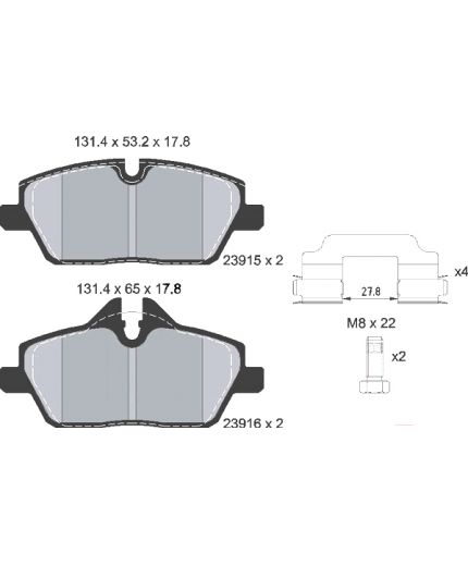 Textar Колодки дисковые Фото 2