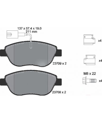 Textar Колодки дисковые