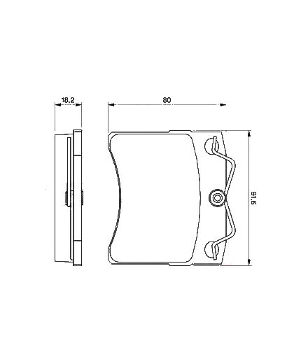 BOSCH Колодки дисковые передние