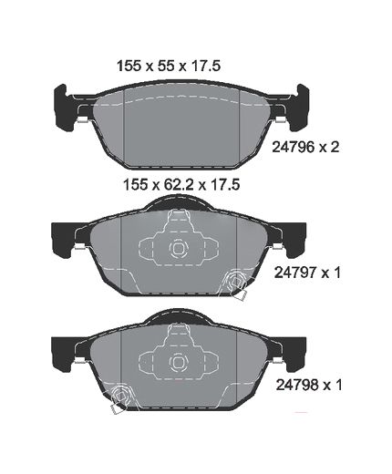 Textar Колодки дисковые передние