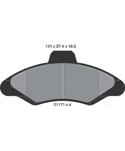 Textar Колодки дисковые передние