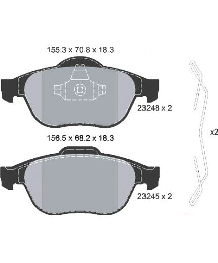 Textar Колодки дисковые передние