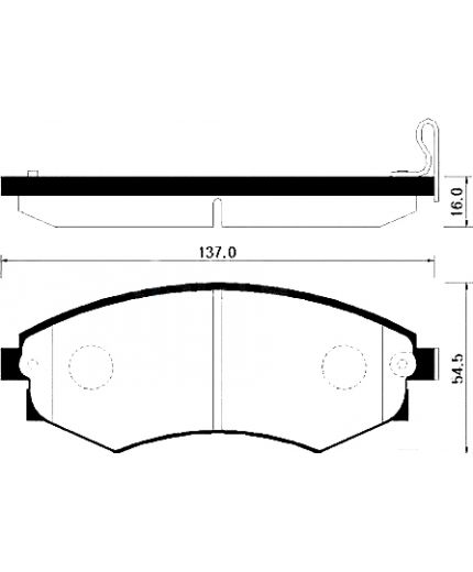 HSB Колодки дисковые передние