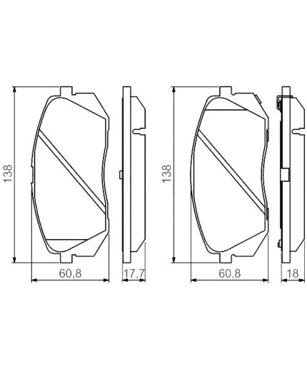 BOSCH Колодки дисковые передние Фото 2