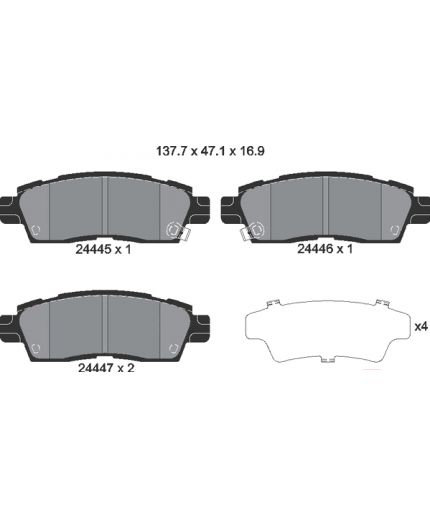 Textar Колодки дисковые задние Фото 2