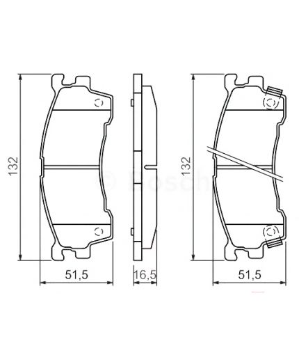 BOSCH Колодки дисковые передние Фото 2