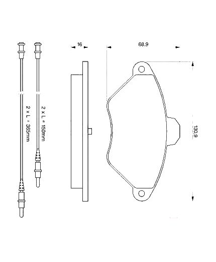 BOSCH Колодки дисковые передние
