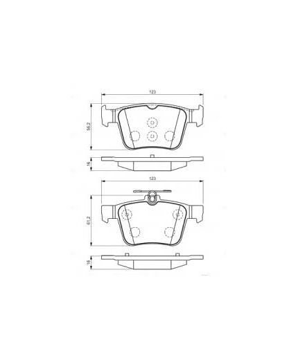 BOSCH Колодки дисковые задние Фото 8