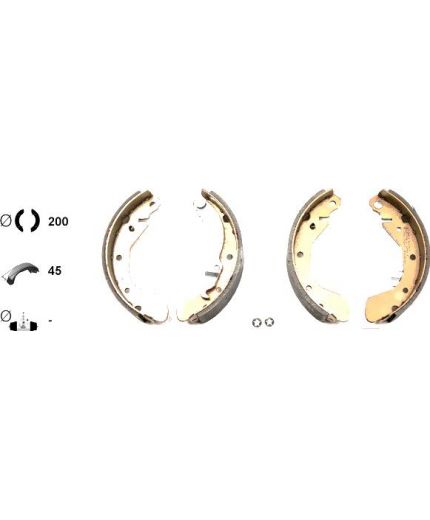 Textar Колодки барабанные задние