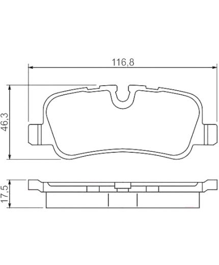 BOSCH Колодки дисковые задние Фото 3
