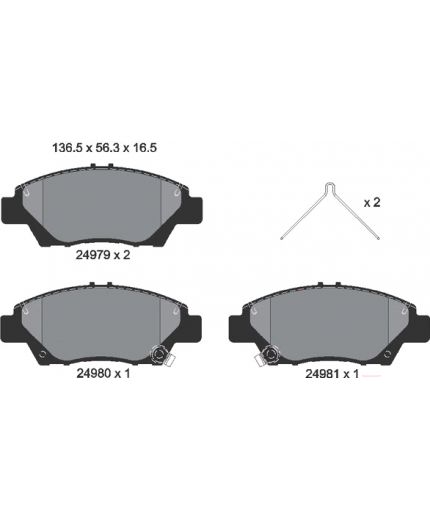 Textar Колодки дисковые передние