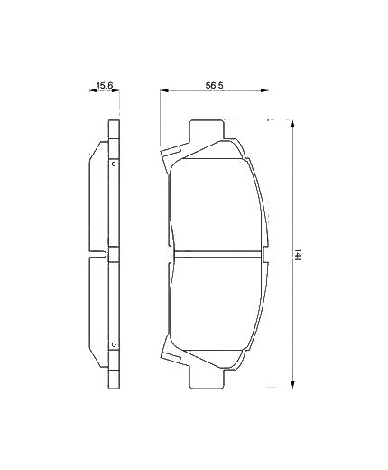 BOSCH Колодки дисковые передние