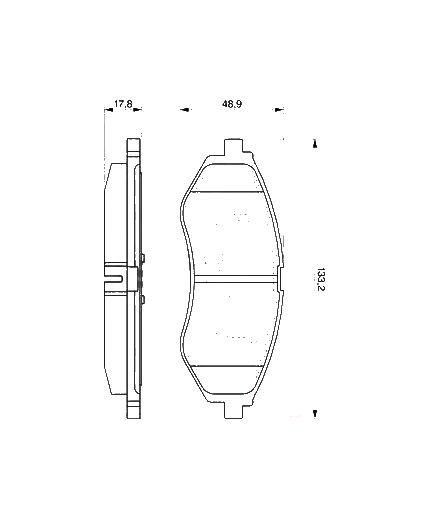 BOSCH Колодки дисковые передние