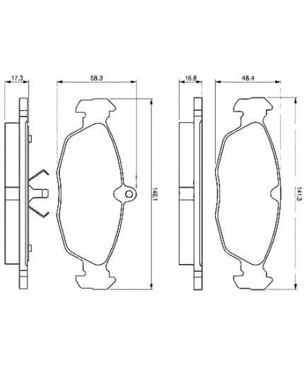 BOSCH Колодки дисковые передние