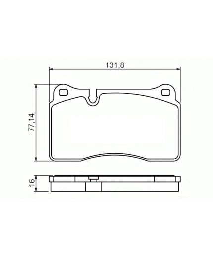 BOSCH Колодки дисковые передние Фото 2