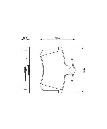 BOSCH Колодки дисковые задние Фото 4
