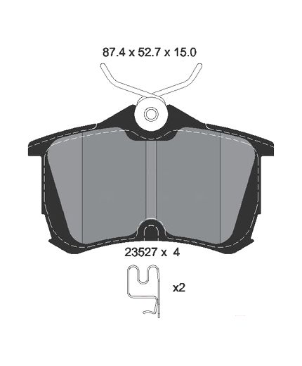 Textar Колодки дисковые передние