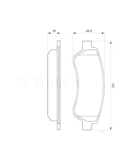 BOSCH Колодки дисковые задние Фото 3