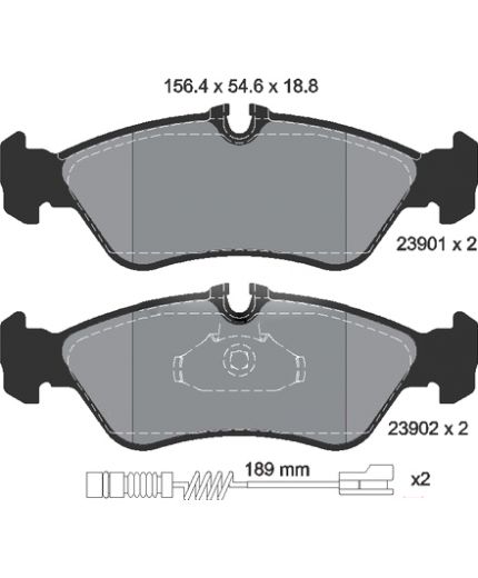 Textar Колодки дисковые задние Фото 3
