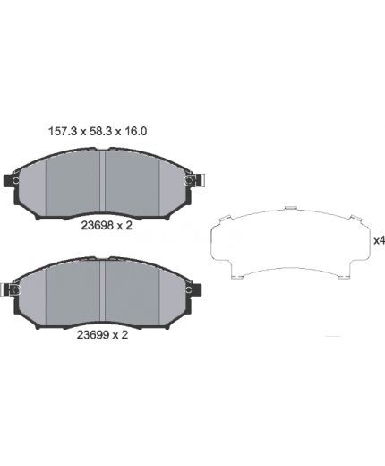 Textar Колодки дисковые передние Фото 3