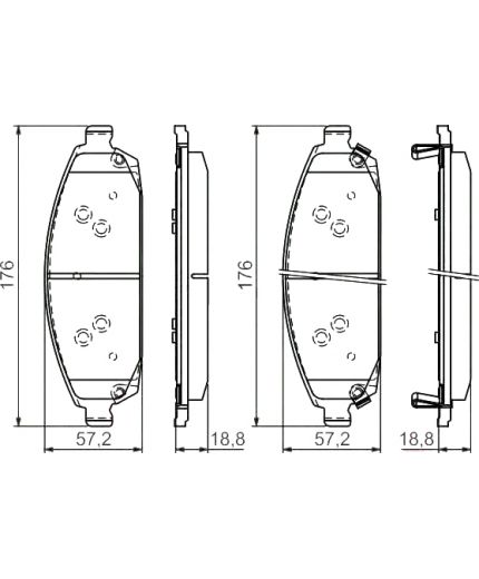 BOSCH Колодки дисковые передние Фото 2