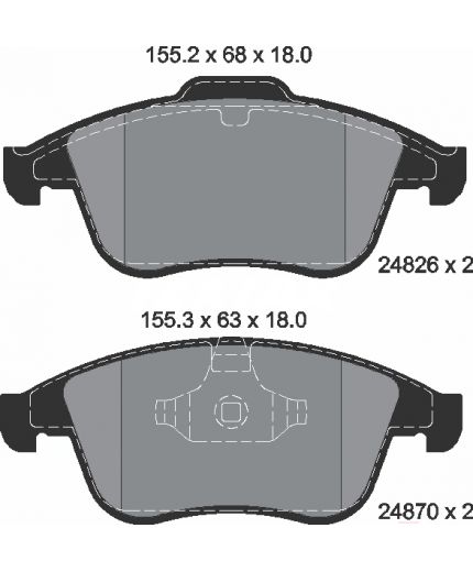 Textar Колодки дисковые передние