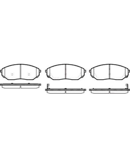 REMSA Колодки дисковые	передние