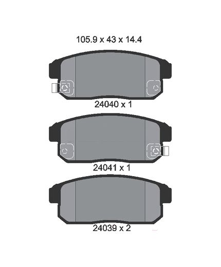 Textar Колодки дисковые
