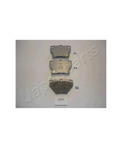 Japanparts Колодки дисковые задние