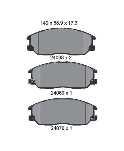 Textar Колодки дисковые передние