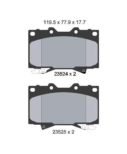 Textar Колодки дисковые передние