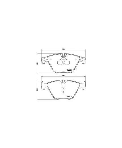 BREMBO Колодки дисковые передние