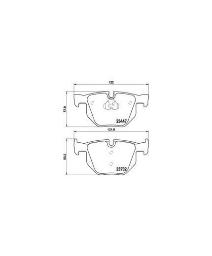 BREMBO Колодки дисковые задние