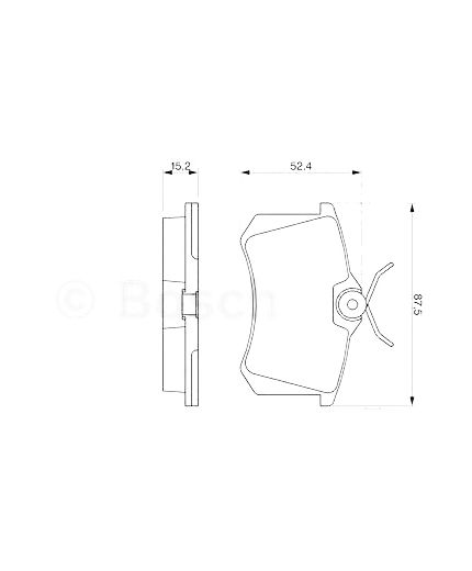 BOSCH Колодки дисковые задние