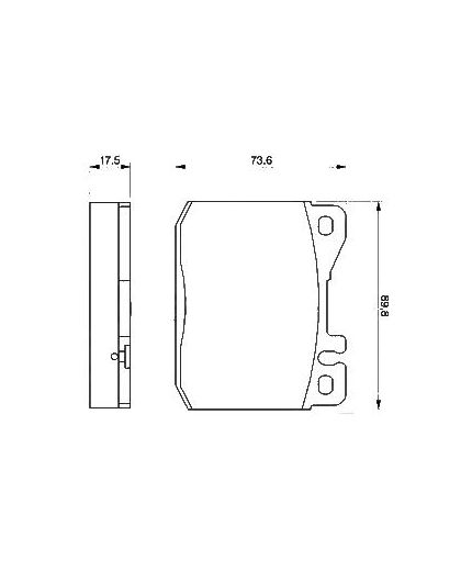 BOSCH Колодки дисковые передние