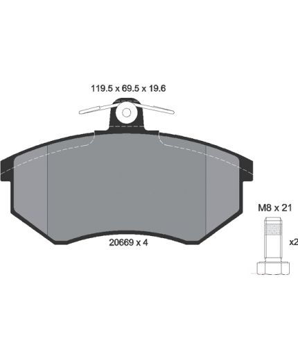 Textar Колодки дисковые передние