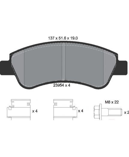 Textar Колодки дисковые передние