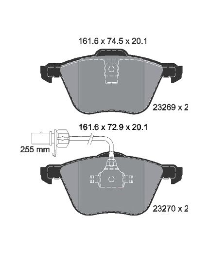 Textar Колодки дисковые передние